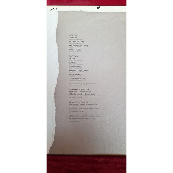 Original 1981 Genesis Abacab vinyl LP- VG/VG+ plays excellent- Atlantic Records - Picture 8 of 10